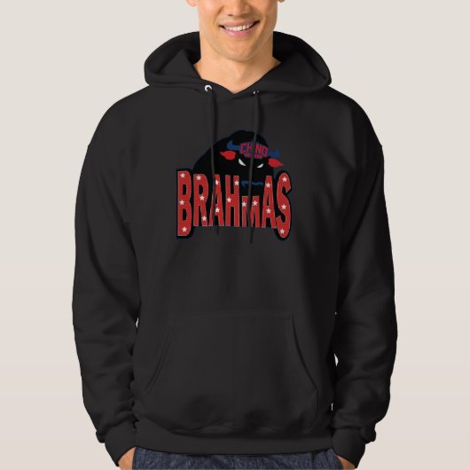 Chino Valley Brahmas Black Hoodie (Voorkant)