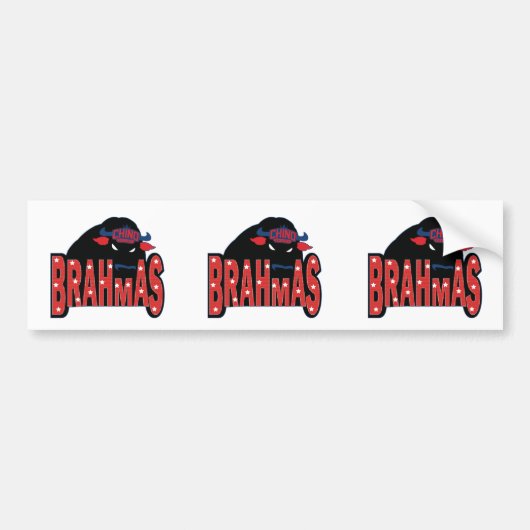 Chino Valley Brahmas Bumpersticker (Voorkant)