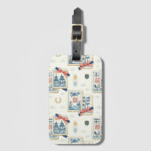 Chinoiserie Aangepaste Grandmillennial Mahjong Bagagelabel (Voorkant (verticaal))