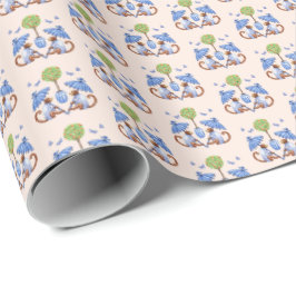 Chinoiserie aap inpakpapier