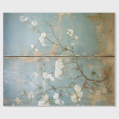 Chinoiserie Aged Blue Panels Cadeaupapier (Vlak)