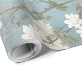 Chinoiserie Aged Blue Panels Cadeaupapier (Rol Hoek)