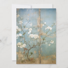 Chinoiserie Aged Blue Panels Kaart