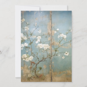 Chinoiserie Aged Blue Panels Kaart