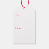 Chinoiserie Amaryllis, Kerstbloem cadeau Labels Cadeaulabel (Achterkant)