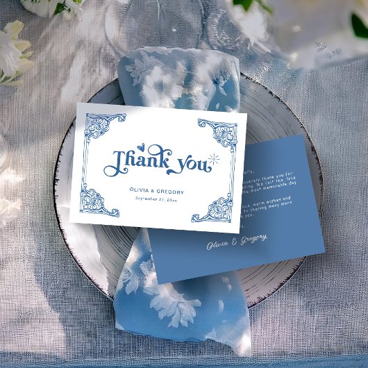  Chinoiserie Antiek Lijst bruiloft Bedankkaart