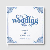  Chinoiserie Antiek Lijst bruiloft Gastenboek (Voorkant)