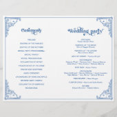  Chinoiserie Antiek Lijst huwelijksprogramma's (Achterkant)