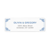  Chinoiserie Antiek retouradreslabels Etiket (Voorkant)