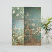 Chinoiserie Antiqued Green & Apple Blossom 1 (Staand voorkant)