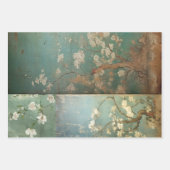 Chinoiserie Antiqued Green & Apple Blossom 1 Inpakpapier Vel (Voorkant 3)
