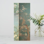 Chinoiserie Antiqued Green & Apple Blossom 1 Kaart (Staand voorkant)
