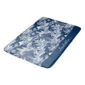 Chinoiserie Aziatisch Landschap Schilderen Blauw W Badmat (Gekanteld)