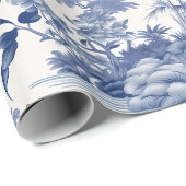 Chinoiserie Aziatisch Landschapsschilderij Cadeaupapier (Rol Hoek)