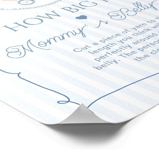 Chinoiserie Baby Carriage How big is Mommys belly Poster (Hoek)