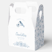 Chinoiserie Baby shower Favoriet Box – Blue Floral Bedankdoosjes (Geopend)