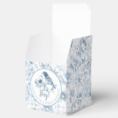 Chinoiserie Baby shower Favoriet Dozen Blauw Bloem Bedankdoosjes (Geopend)