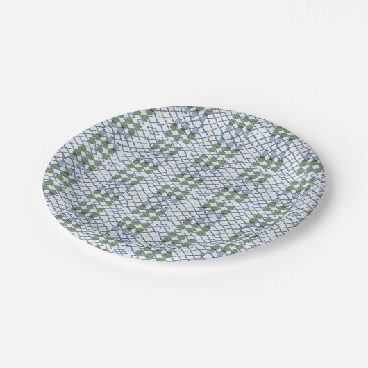 Chinoiserie Bamboe Topiaries Topiary Paper Guest  Papieren Bordje (Gekanteld)