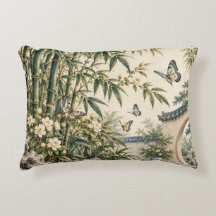 Chinoiserie Bamboe & Vlinders Accent Kussen
