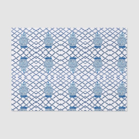 Chinoiserie Bamboo Ginger Jars   Tissuepapier (Voorkant)