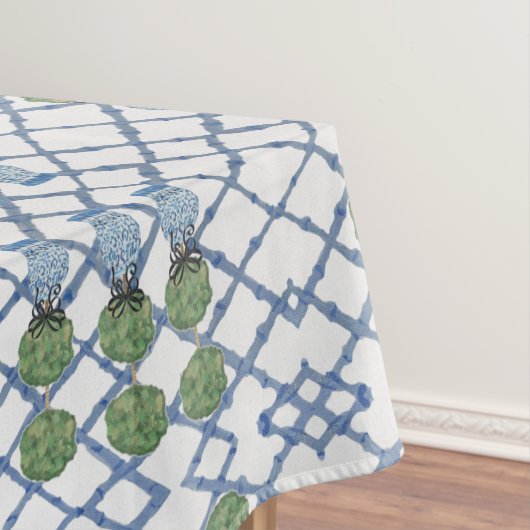 Chinoiserie Bamboo Topiaries Topiary Tafelkleed (Voorbeeld)