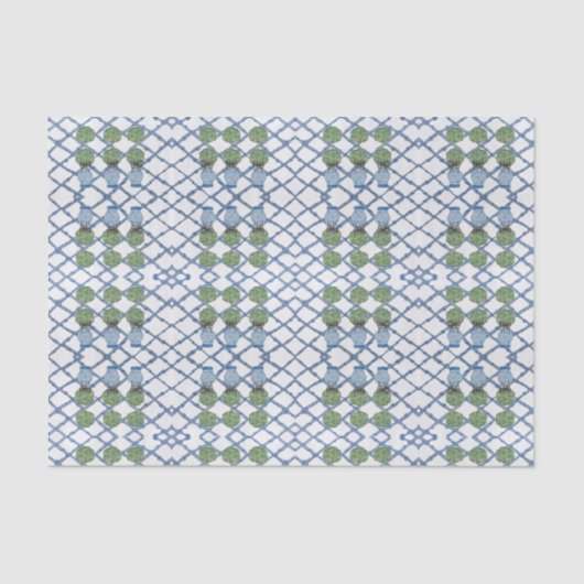 Chinoiserie Bamboo Topiaries Topiary Tissuepapier (Voorkant)