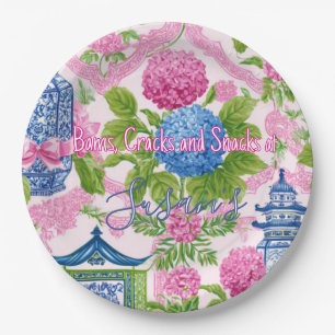 Chinoiserie Bams Cracks en Snacks Aangepaste Mahjo Papieren Bordje