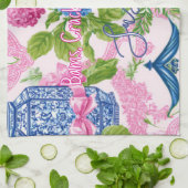 Chinoiserie Bams Cracks en Snacks Aangepaste Mahjo Theedoek (Gevouwen)