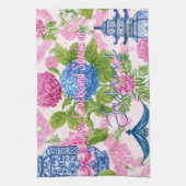 Chinoiserie Bams Cracks en Snacks Aangepaste Mahjo Theedoek (Verticaal)