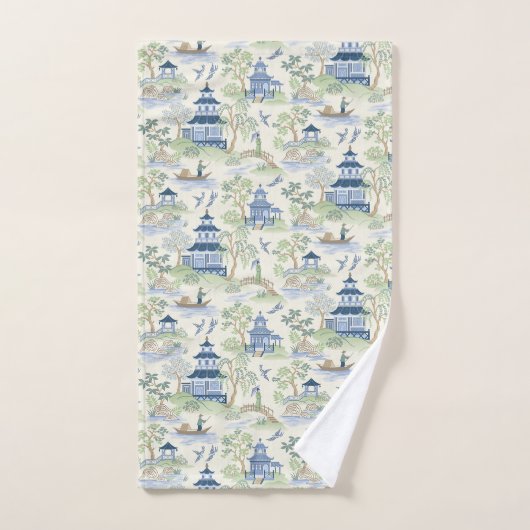 Chinoiserie Bath Towels Bad Handdoek (Handdoek)