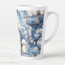 Chinoiserie Bichon Frise Latte Mok