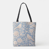 Chinoiserie Bird and Flower Seamless Pattern Tote Bag (Achterkant)