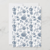  Chinoiserie Bird Baby shower Uitnodiging (Achterkant)