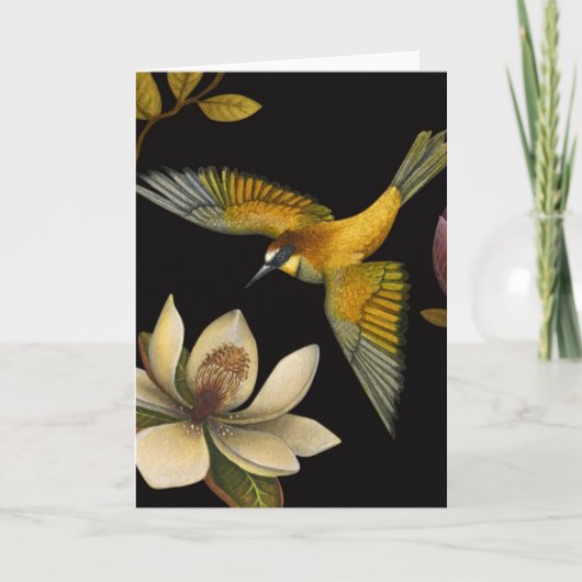 Chinoiserie Birds II - Wenskaart Kaart (Voorkant)