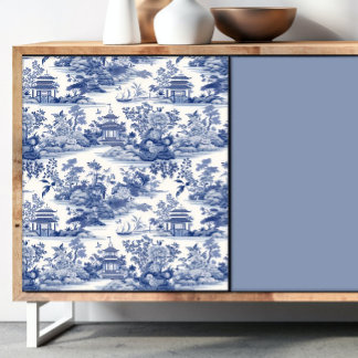 Chinoiserie Blauw en Wit Decoupage Tissue Paper Tissuepapier
