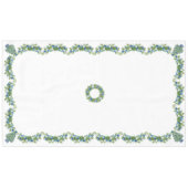 Chinoiserie Blauw en Wit Kerst Tafelkleed (Voorkant (Horizontaal))
