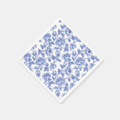 Chinoiserie Blauw en Wit Papier Servet (Hoek)