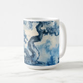 Chinoiserie Blauw en Wit Porselein Design Koffiemok (Voorkant rechts)