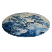 Chinoiserie Blauw en Wit Porselein Design Snijplank (Hoek)