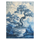Chinoiserie Blauw en Wit Porselein Design Tafelkleed (Voorkant)