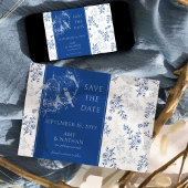 Chinoiserie Blauw Romantische Elegantie Foto Bruil Save The Date