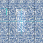 chinoiserie blauw stof (Delen)