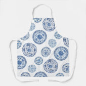Chinoiserie Blauw Wit Antiek Borden Schort (Voorkant)