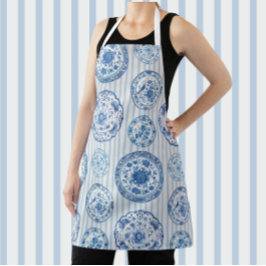  Chinoiserie Blauw Wit Antiek Borden Schort