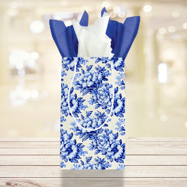 Chinoiserie Blauw Wit Bloemen Klein Cadeauzakje