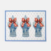 Chinoiserie Blauw Wit Ginger Jar Tapijt Deurmat (Voorkant)