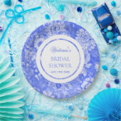 Chinoiserie Blauw Witte Bruiloft  Papieren Bordje (Feest)