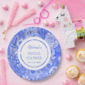 Chinoiserie Blauw Witte Bruiloft  Papieren Bordje (Feest)