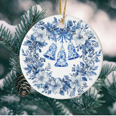 Chinoiserie Blauw Witte Hulstblad Persoonlijk Kartonnen Onderzetters