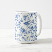 Chinoiserie Blauwe Bloem Mok (Voorkant rechts)